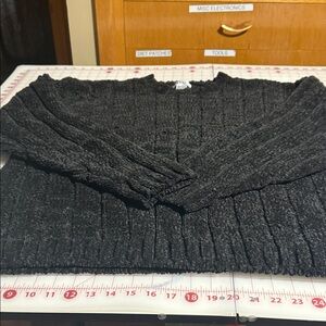 Alfani Dark Gray and black  Crewneck Sweater